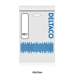 Adapter HDMI till VGA Deltaco, hane-hona, 0,2m, vit