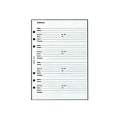 Adressrefill Filofax A5 med symboler, vit, 25 blad