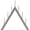 Adventsljusstake Star Trading Arrow LED, beige, 7 ljus, 60 cm