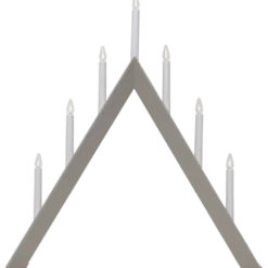 Adventsljusstake Star Trading Arrow LED, beige, 7 ljus, 60 cm