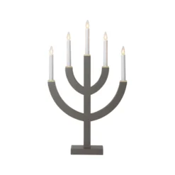 Adventsljusstake Star Trading Anno, LED, mullvad, 35x59 cm