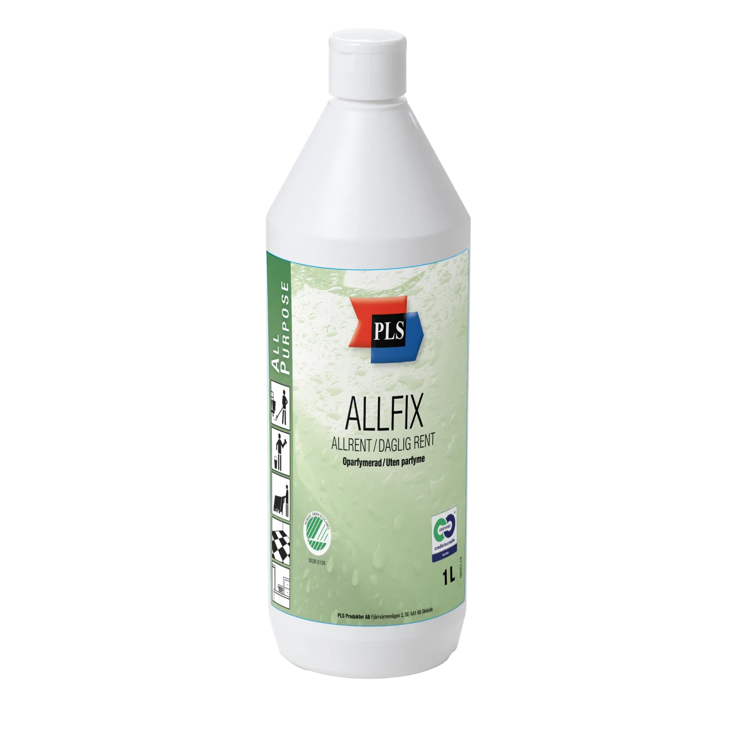 Allrengöring PLS Allfix Oparfymerad, högkoncentrerad, 1L