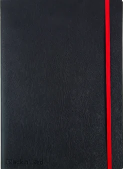 Anteckningsblock Oxford Black n' Red Soft A5, linjerat, 72 sidor