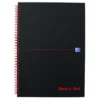 Anteckningsblock Oxford Black n' Red A4 linjerat, 70 blad, 90 g