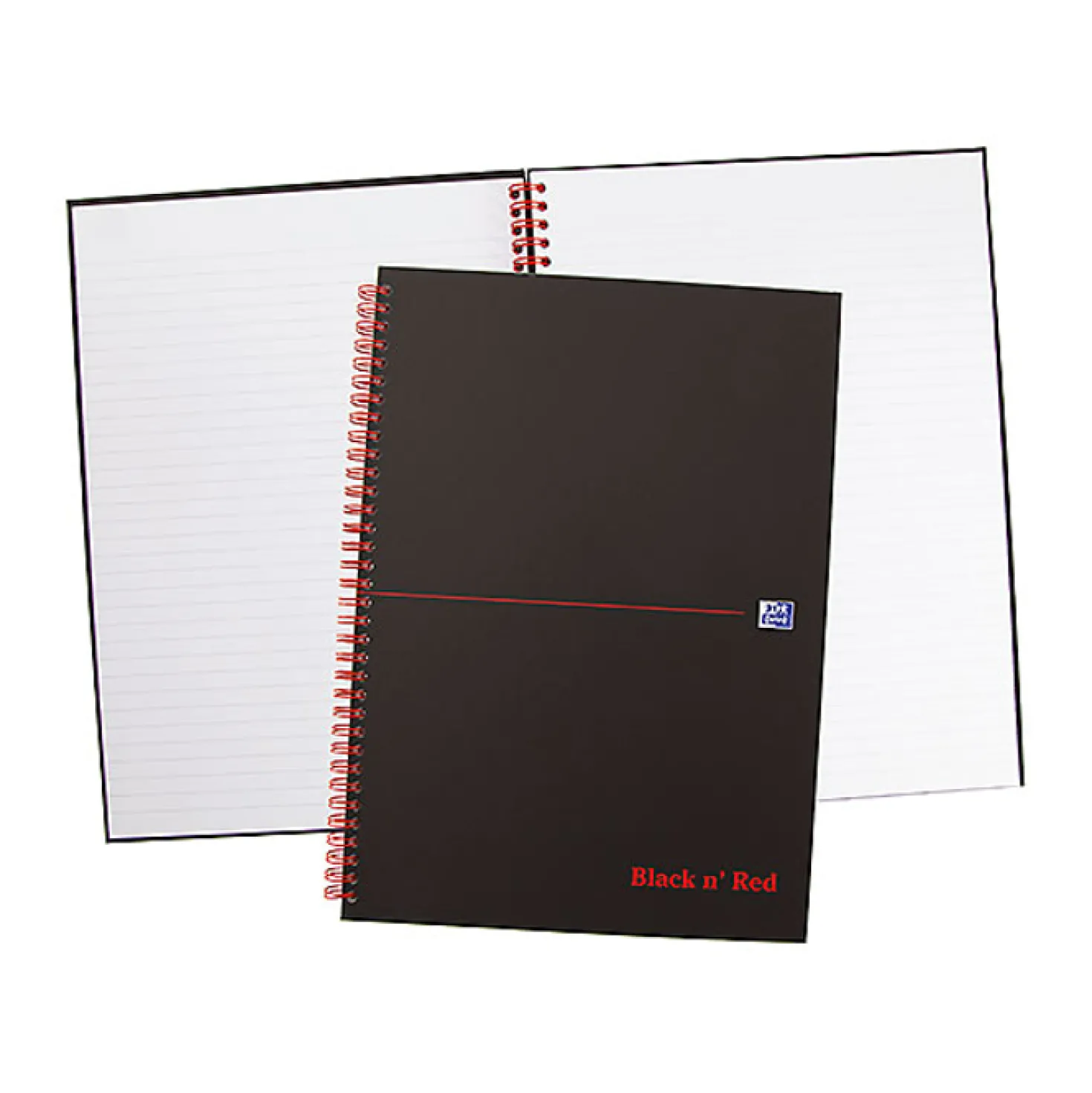 Anteckningsblock Oxford Black n' Red A4 linjerat, 70 blad, 90 g