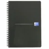 Anteckningsblock Oxford Smart Black A5, rutat, 90 blad, spiralbundet