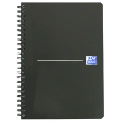 Anteckningsblock Oxford Smart Black A5, linjerat, 90 blad, svart