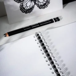 Anteckningsbok Burde DotNotes Spiralbunden, prickad, svart, 140 sidor