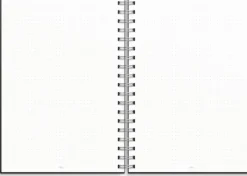 Anteckningsbok Burde DotNotes Spiralbunden, prickad, svart, 140 sidor