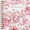 Anteckningsbok Burde DotNotes Spiralbunden, prickad, Blommor, 140 sidor