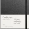 Anteckningsbok Burde DotNotes Punktlinjerad, svart konstläder, 186 sidor
