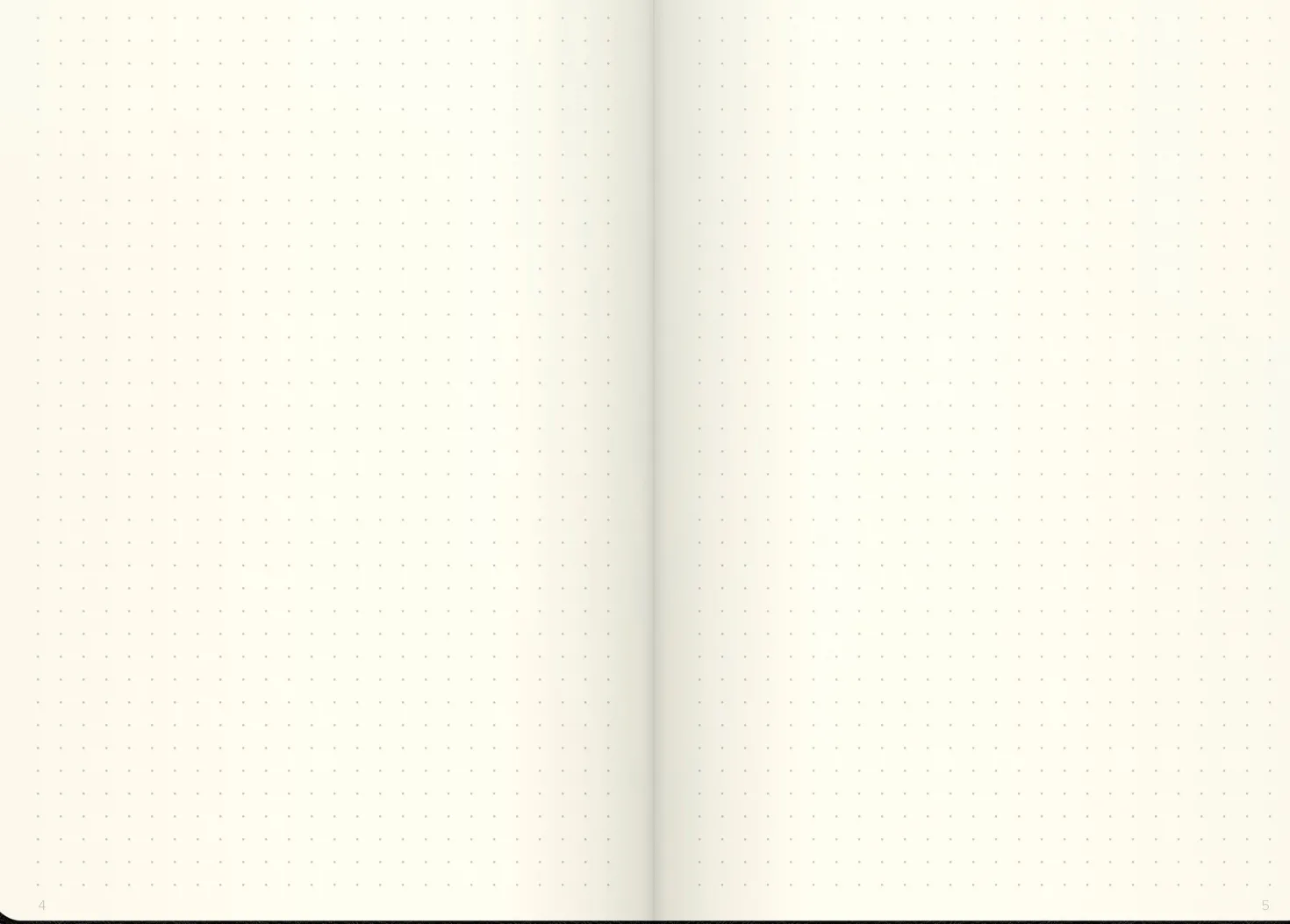 Anteckningsbok Burde DotNotes Punktlinjerad, svart konstläder, 186 sidor