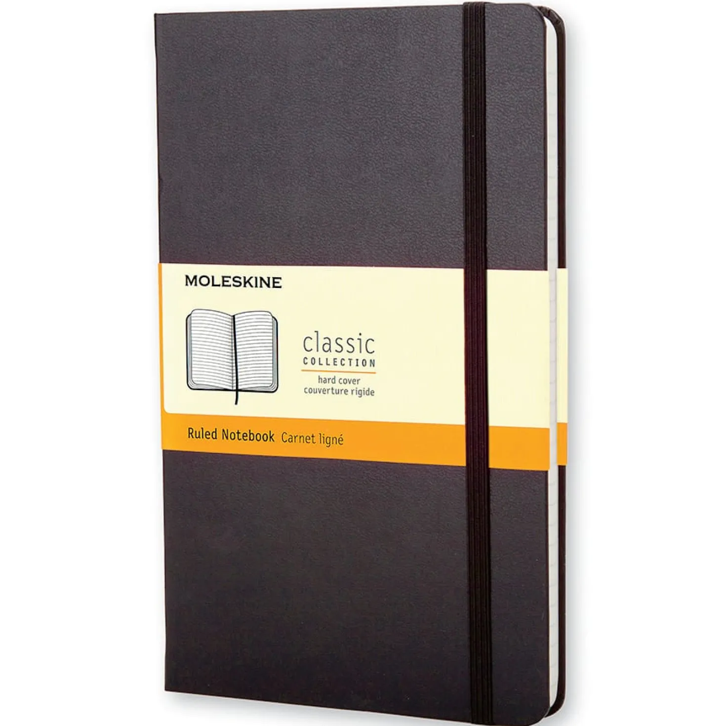 Anteckningsbok Moleskine Hard Pocket, linjerad, svart, 192 sidor