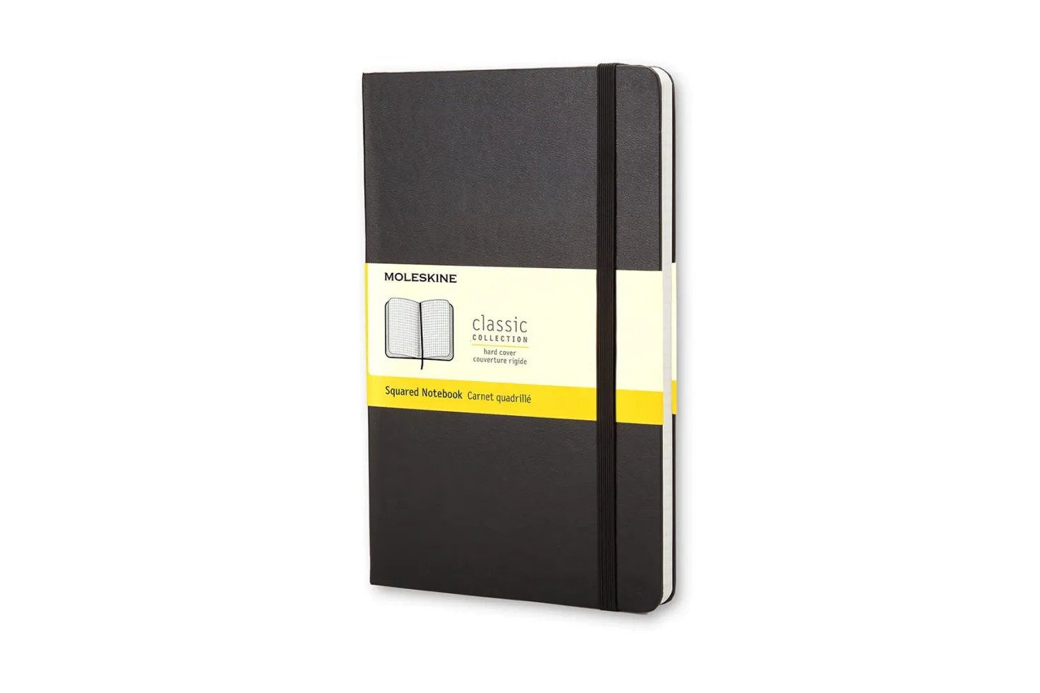 Anteckningsbok Moleskine Hard Large Rutat, svart, 240 sidor