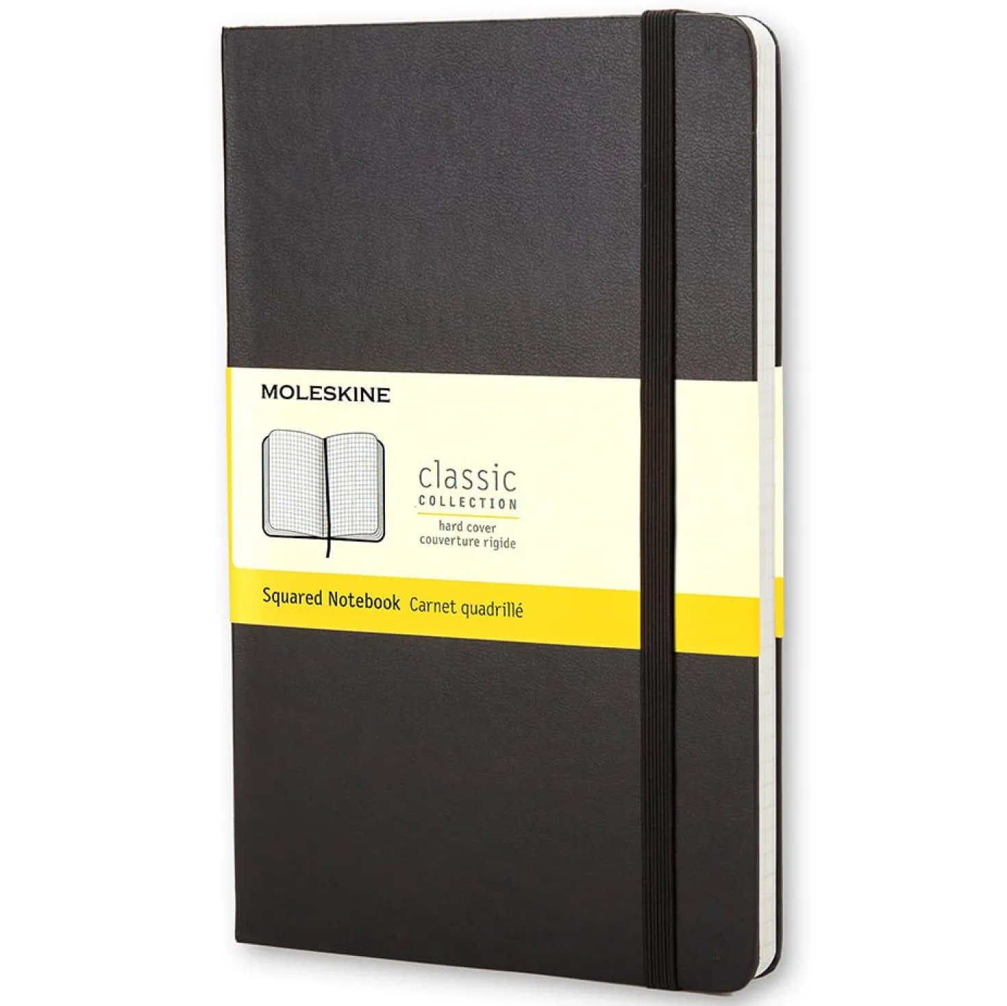 Anteckningsbok Moleskine Hard Pocket, rutat, svart