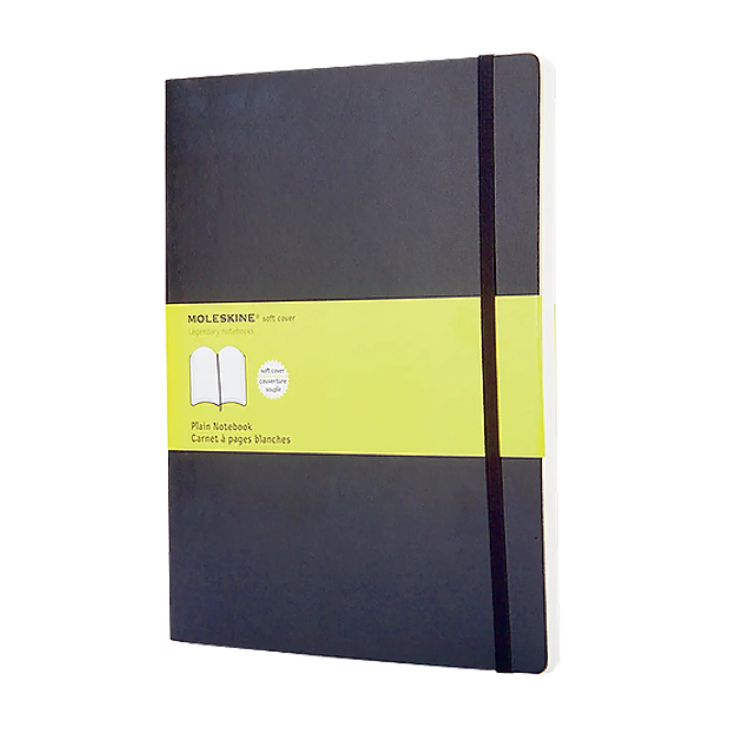 Anteckningsbok Moleskine Soft XL olinjerad, svart, 192 sidor