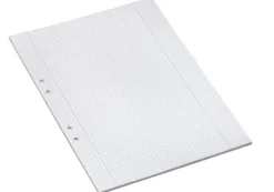 Arbetsblad Bantex A4 rutat 5x5 mm, dubbel marginal, 500 ark