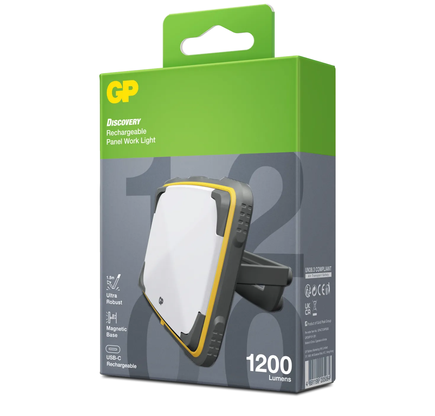 Arbetslampa GP Discovery CWP15, 1200 lumen, justerbar