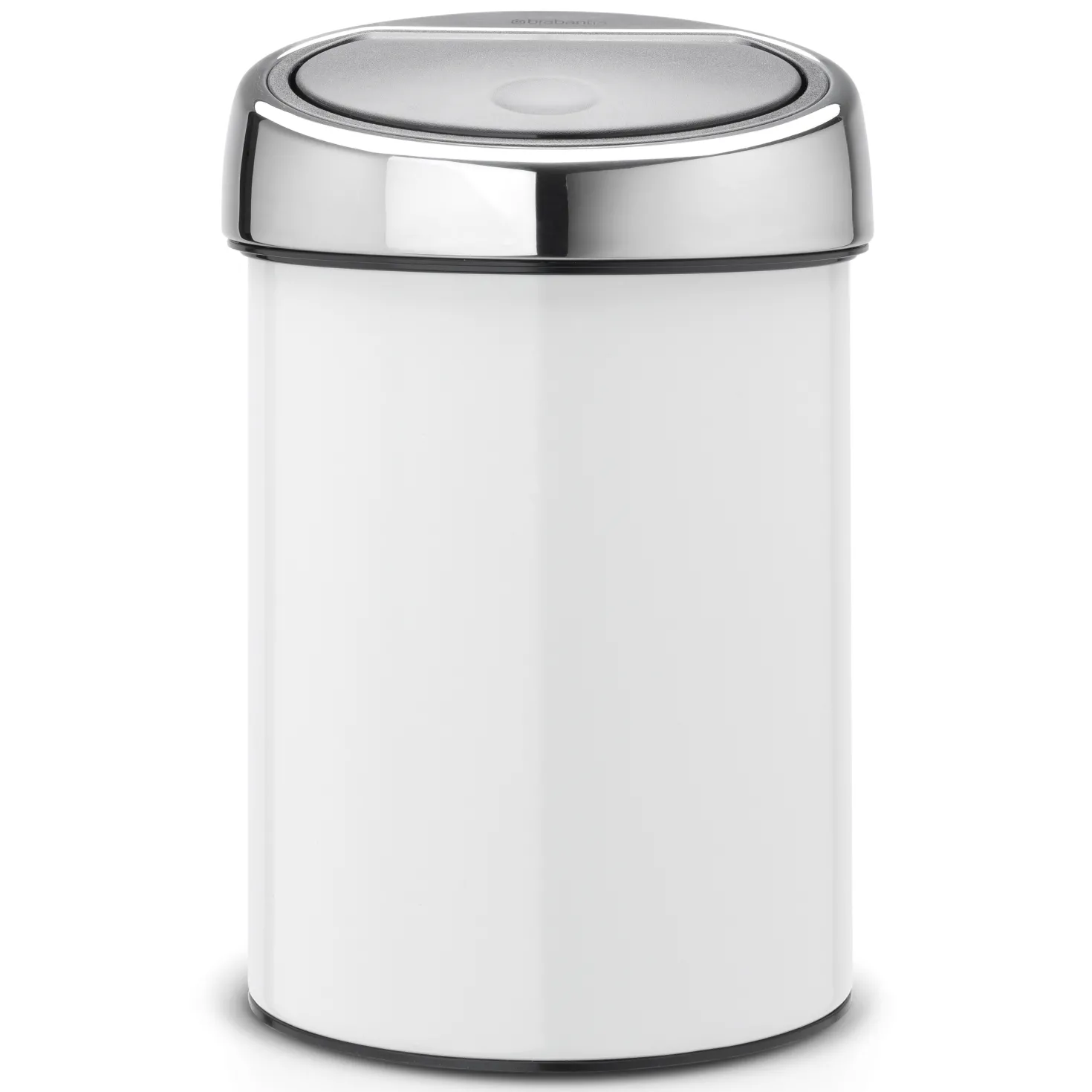 Avfallshink Brabantia Touch Bin, vit, platt baksida