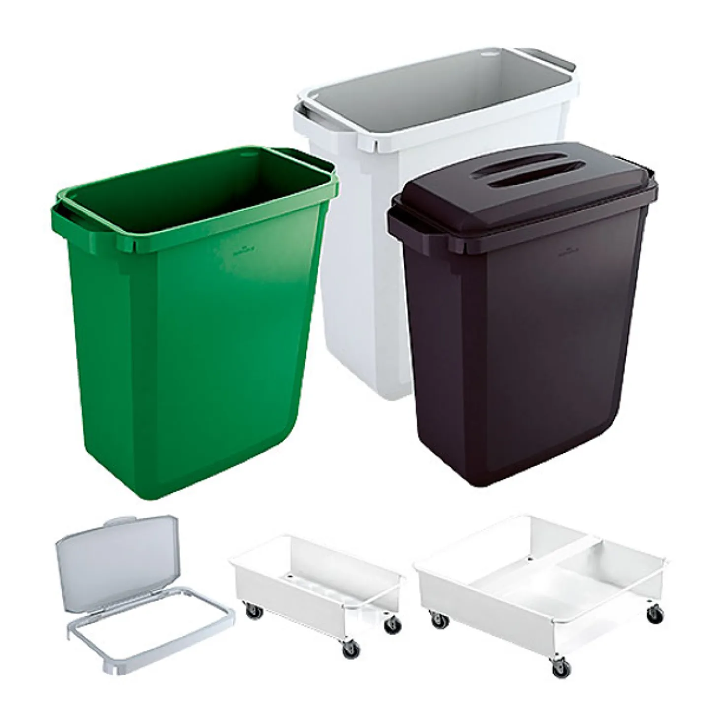 Avfallstunna Durable Durabin 60, grön, 60 liter