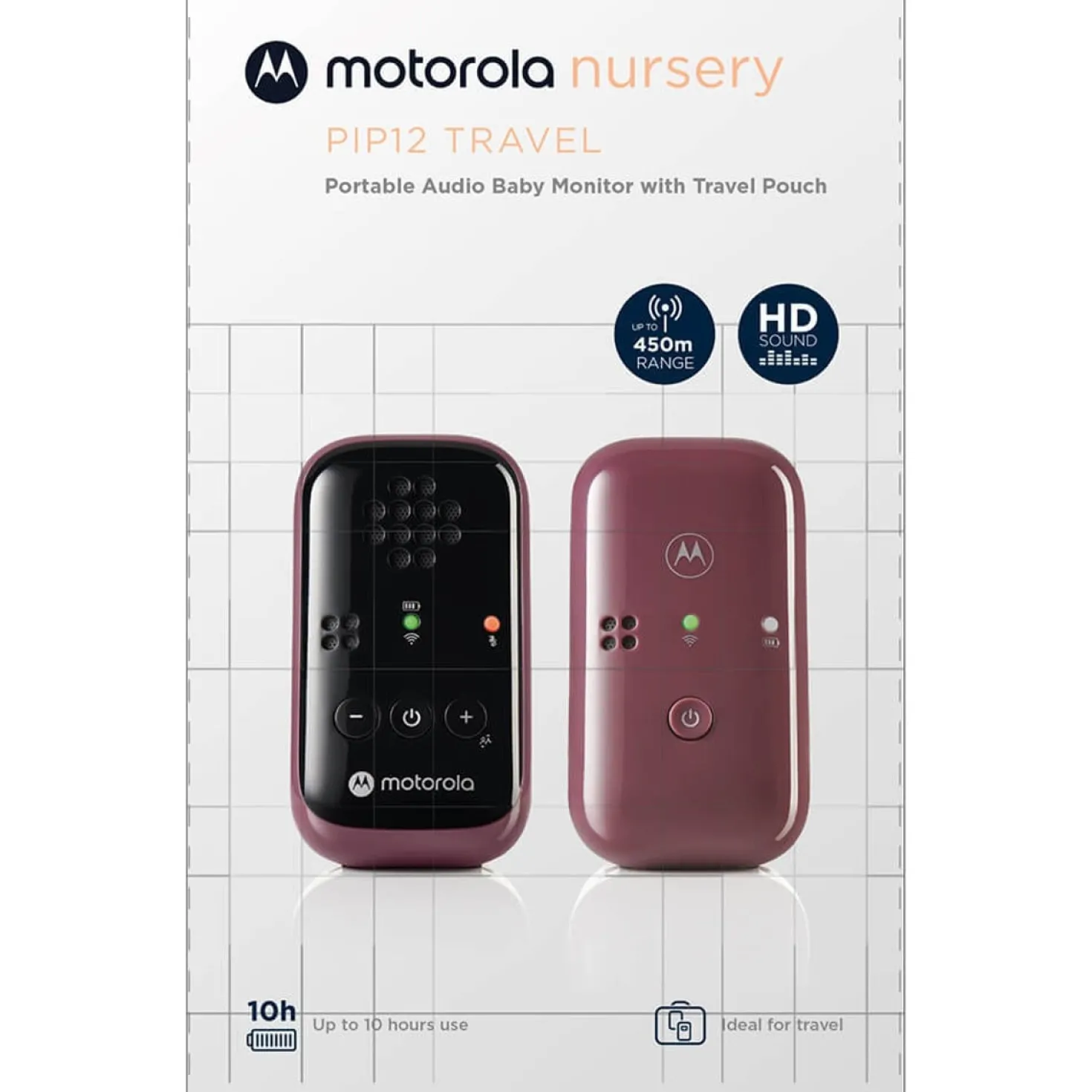 Babymonitor MOTOROLA PIP12 Travel Audio, 300m räckvidd