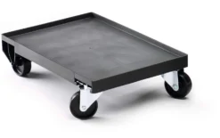 Backvagn Durable 40x60 cm, slagtålig plast, svängbara hjul