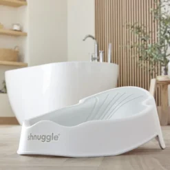 Badstöd SHNUGGLE Newborn Support, vit/grå, 0-6 mån