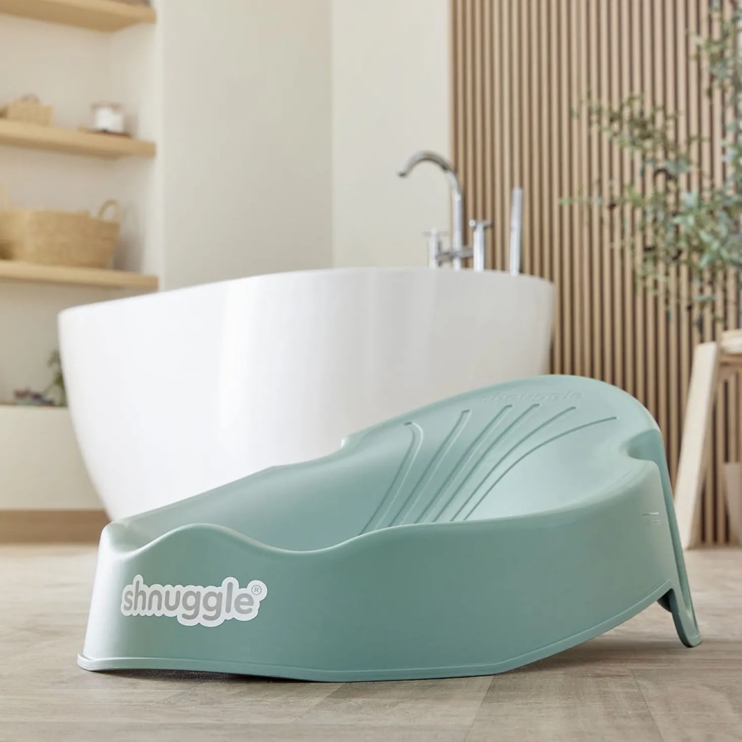 Badstöd SHNUGGLE Newborn Support Eucalyptus, 0-6 mån