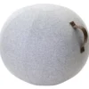 Balansboll JobOut Design, ljusgrå filt, Ø 65 cm, viktad bas