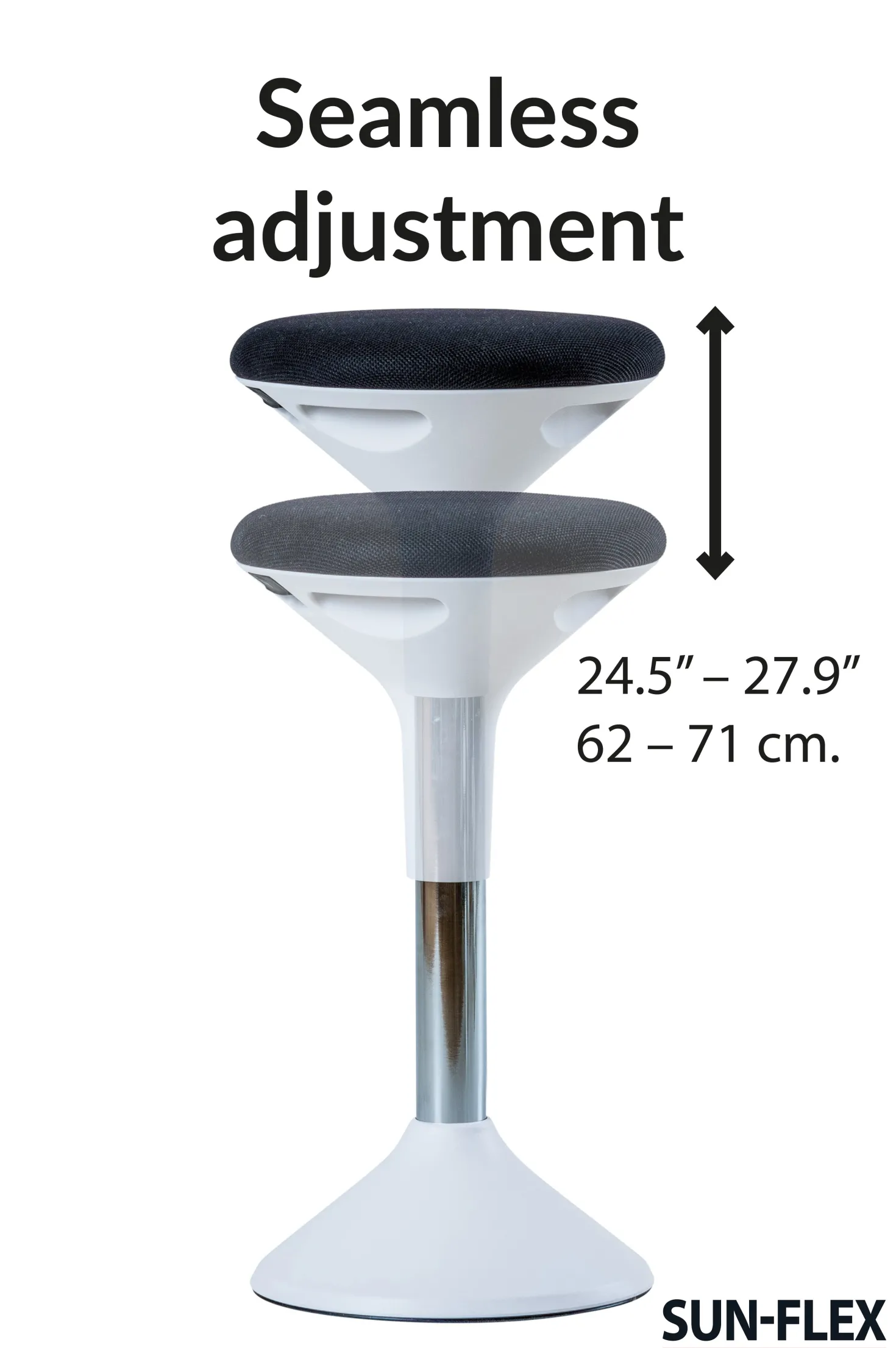 Balansstol Lanab Sun-Flex Active, ergonomisk, utan ryggstöd