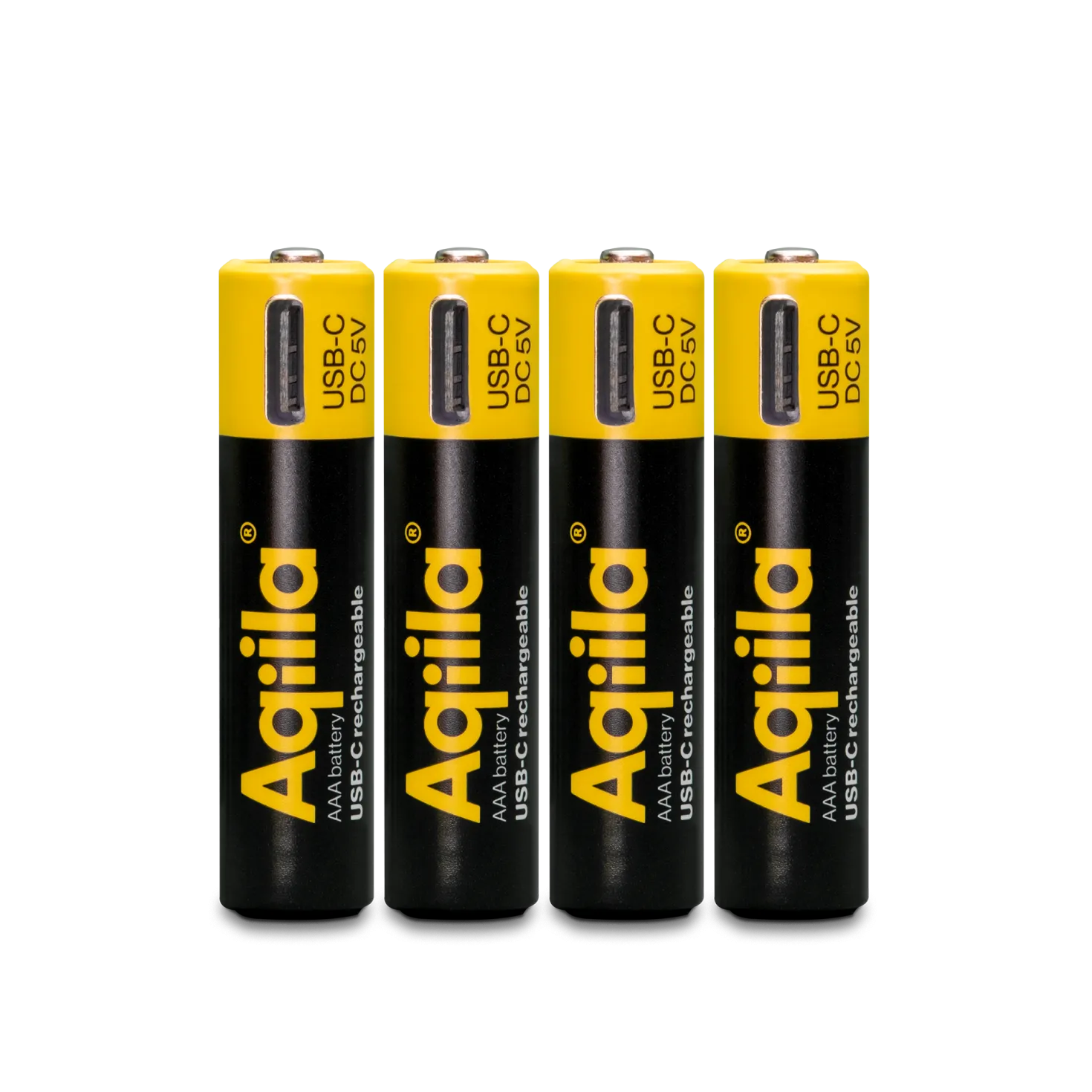 Batteri Aqiila Powerbird Rechargeable AAA, USB-C, 1,5V, 4 st