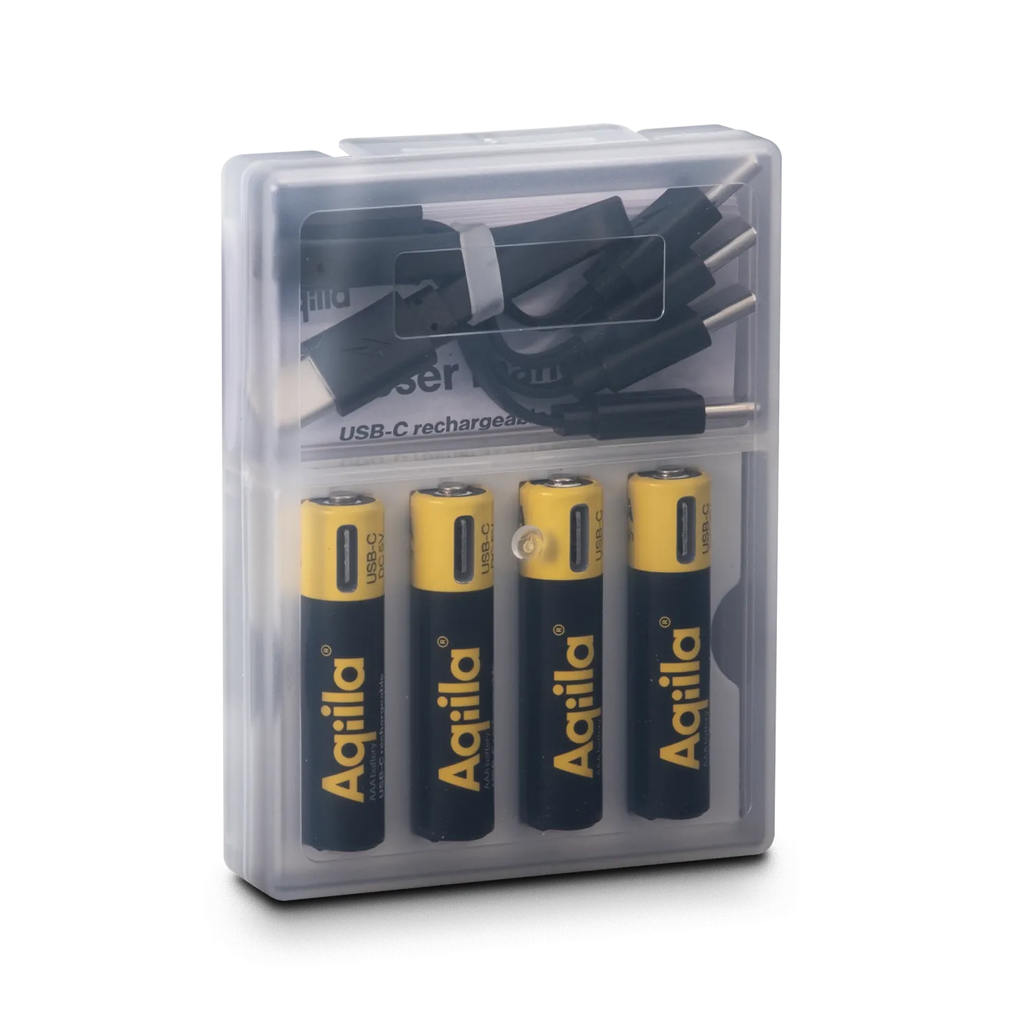 Batteri Aqiila Powerbird Rechargeable AAA, USB-C, 1,5V, 4 st