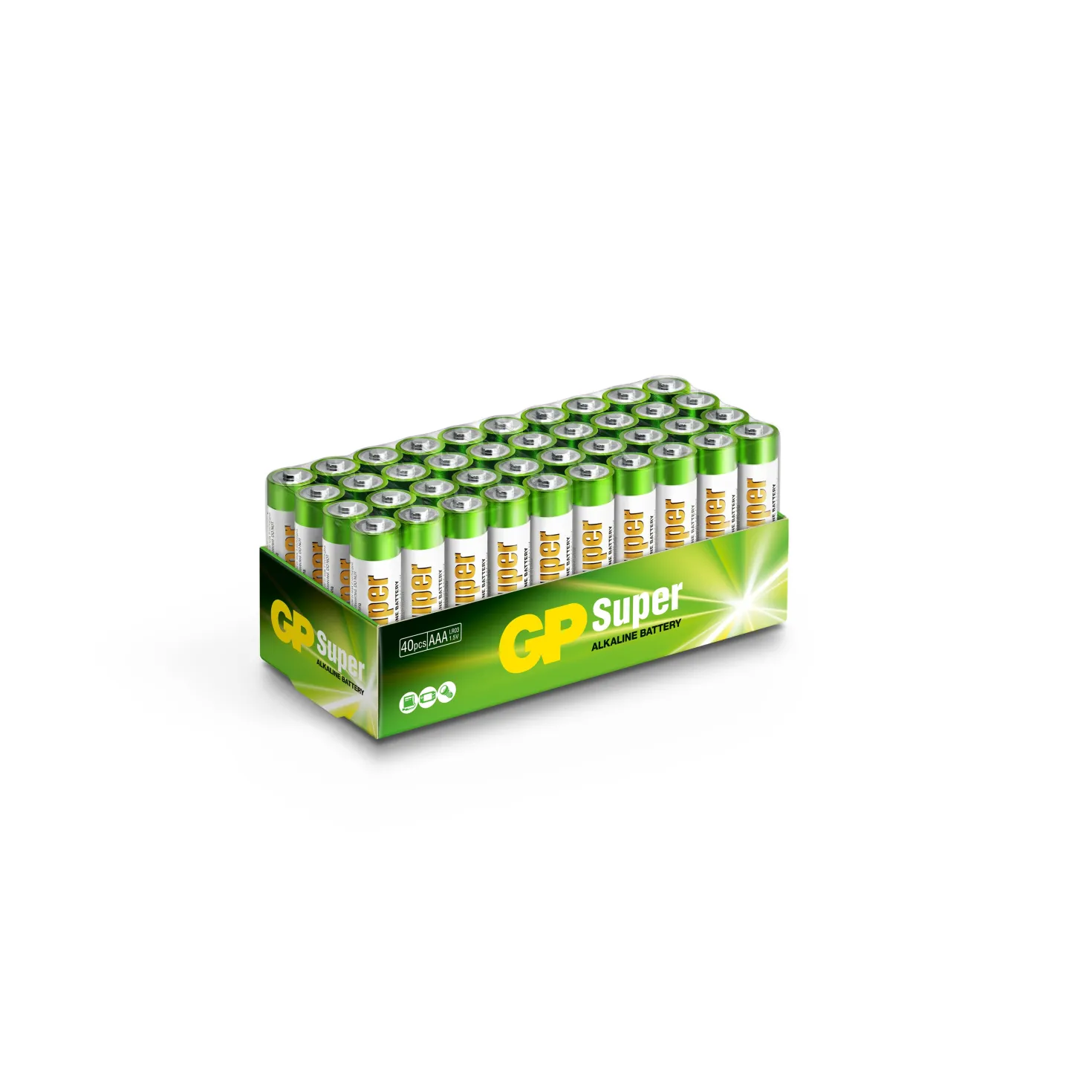 Batteri GP Super Alkaline AAA LR03, 40 st
