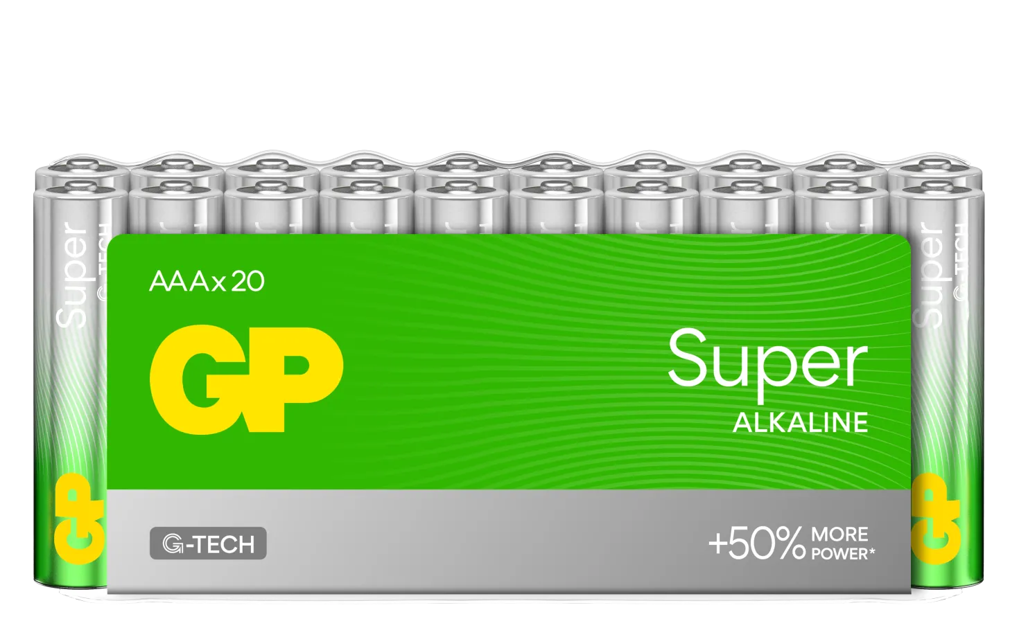 Batteri GP Super Alkaline AAA LR03, 1,5V, 20 st