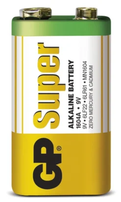 Batteri GP Super Alkaline 9V 6LF22