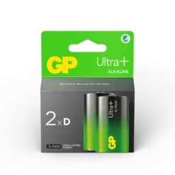 Batteri GP Ultra Plus Alkaline D LR20, 2 st