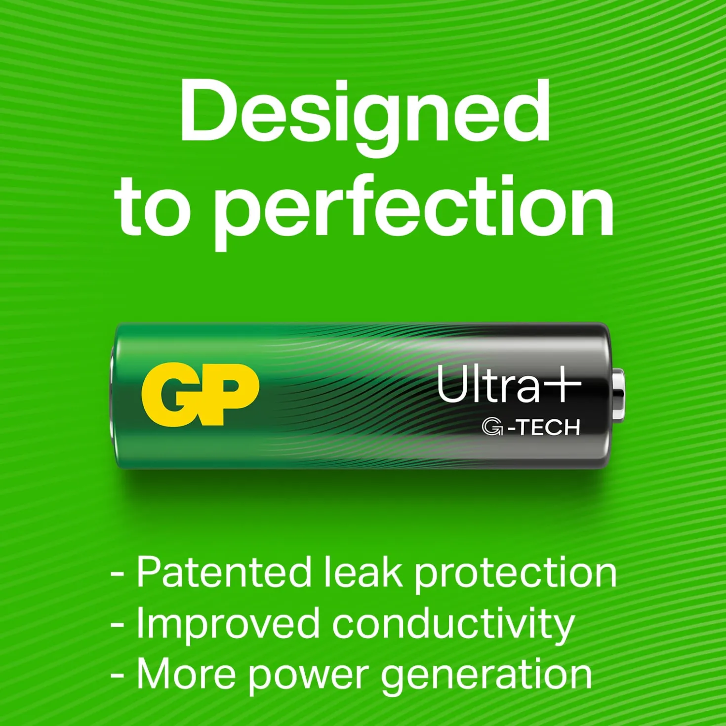 Batteri GP Ultra Plus Alkaline D LR20, 2 st