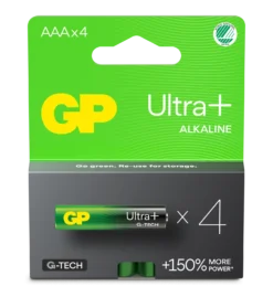 Batteri GP Ultra Plus Alkaline AAA LR03, 1,5V, 4 st