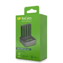 Batteriladdare GP ReCyko M451 + D451, inkl 4 AA-batterier