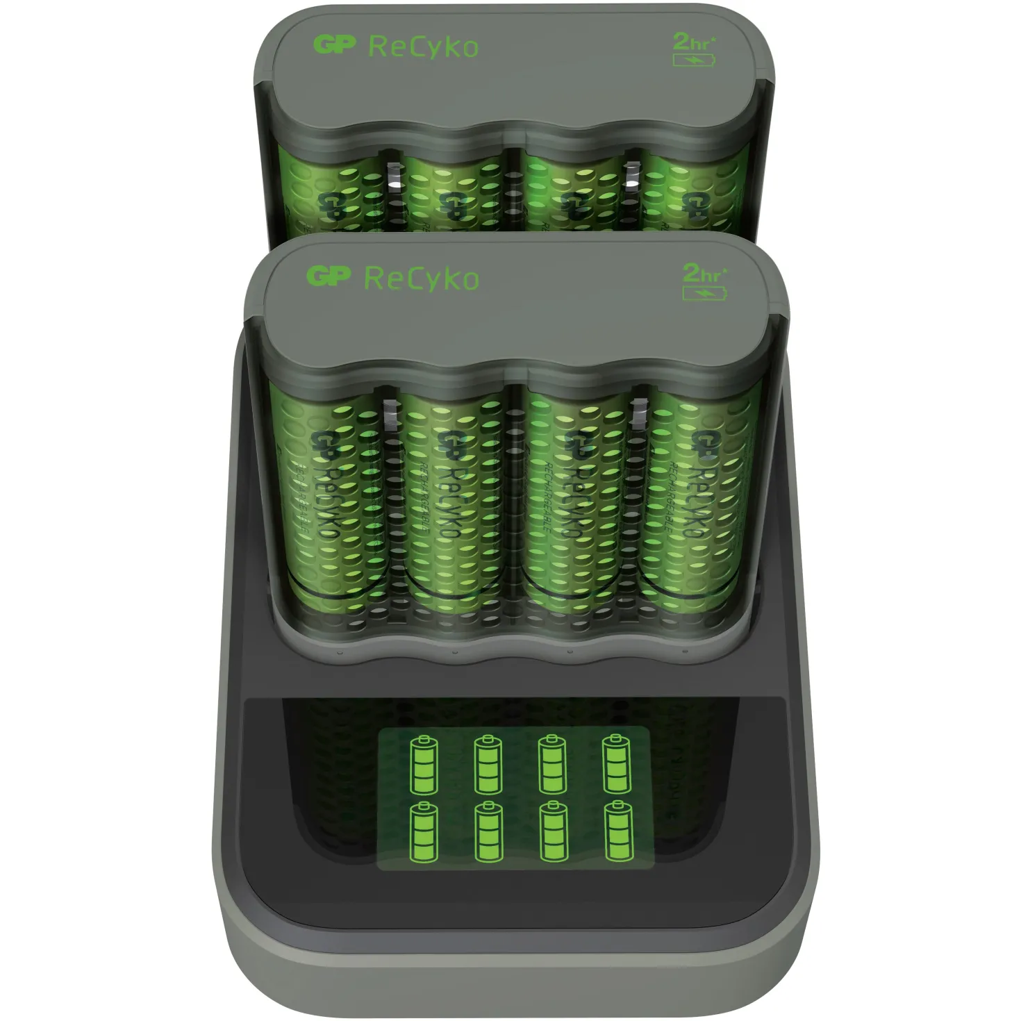 Batteriladdare GP ReCyko M451 + D851, inkl 8 AA 2600mAh