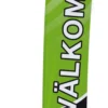 Beachflagga Välkommen, 50x230 cm, stickad polyester