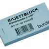 Biljettblock Burde 1-100, blå