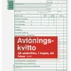 Blankett Avlöningskvitto Burde A5, självkopierande, 2x50 blad