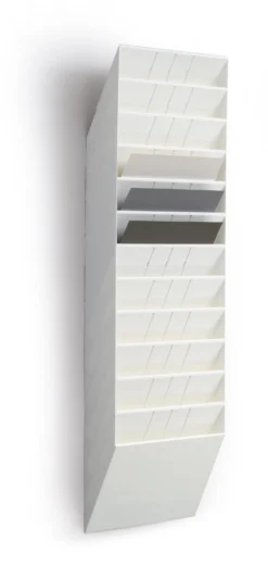 Blankettfack Durable Flexiboxx A4L, 12 fack, vit