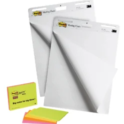 Blädderblock och Mötesblock Post-it Självhäftande, 2+4 st, PEFC