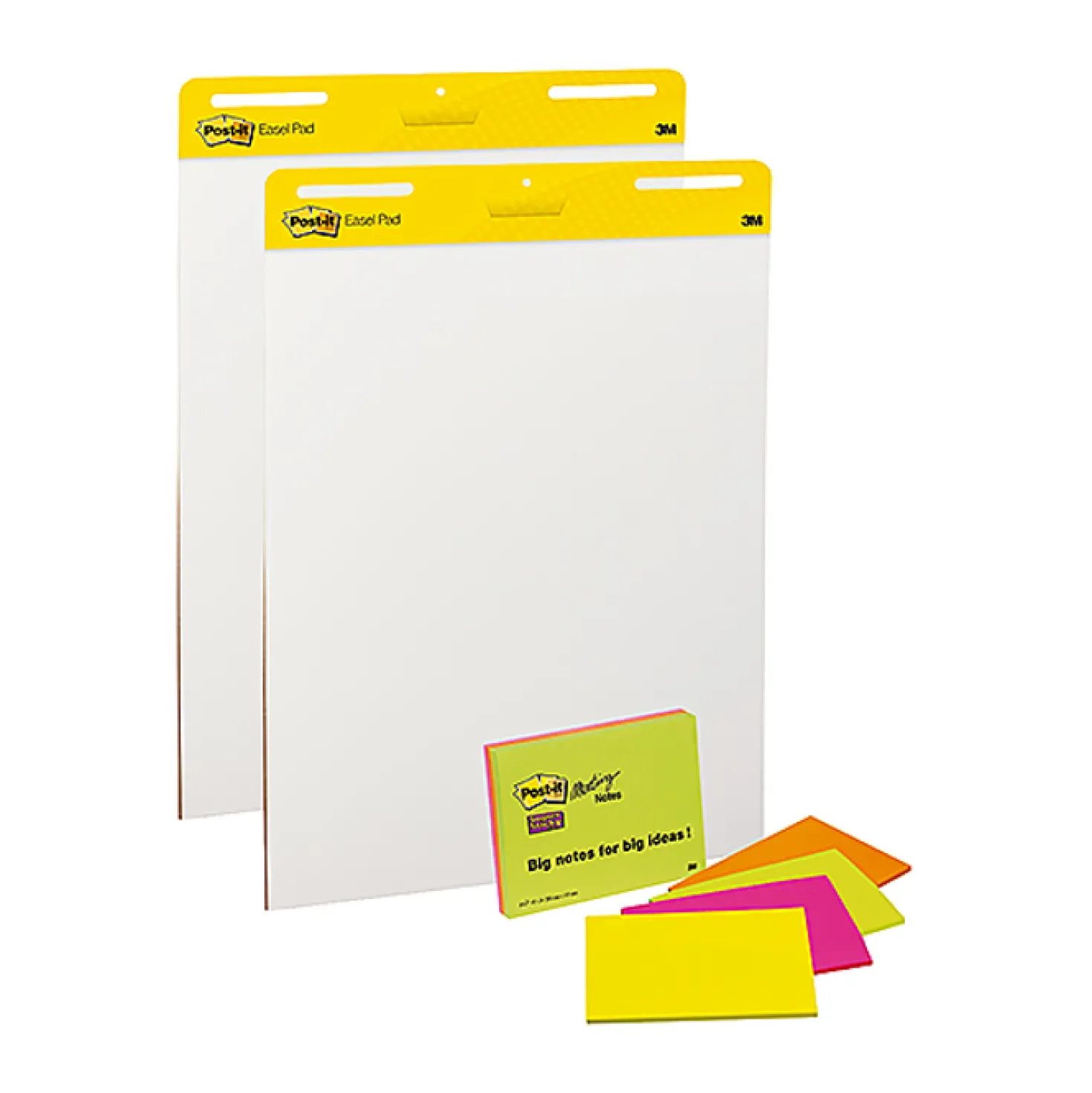 Blädderblock och Mötesblock Post-it Självhäftande, 2+4 st, PEFC