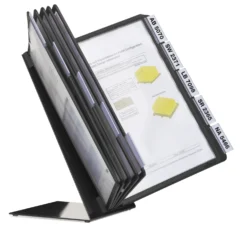 Blädderställ Durable Vario A4 10, bord, svart, metall