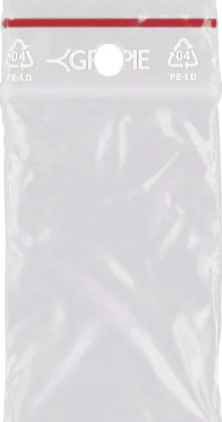 Blixtlåspåse Grippie 11-08, 70x100mm, transparent, 1000 st