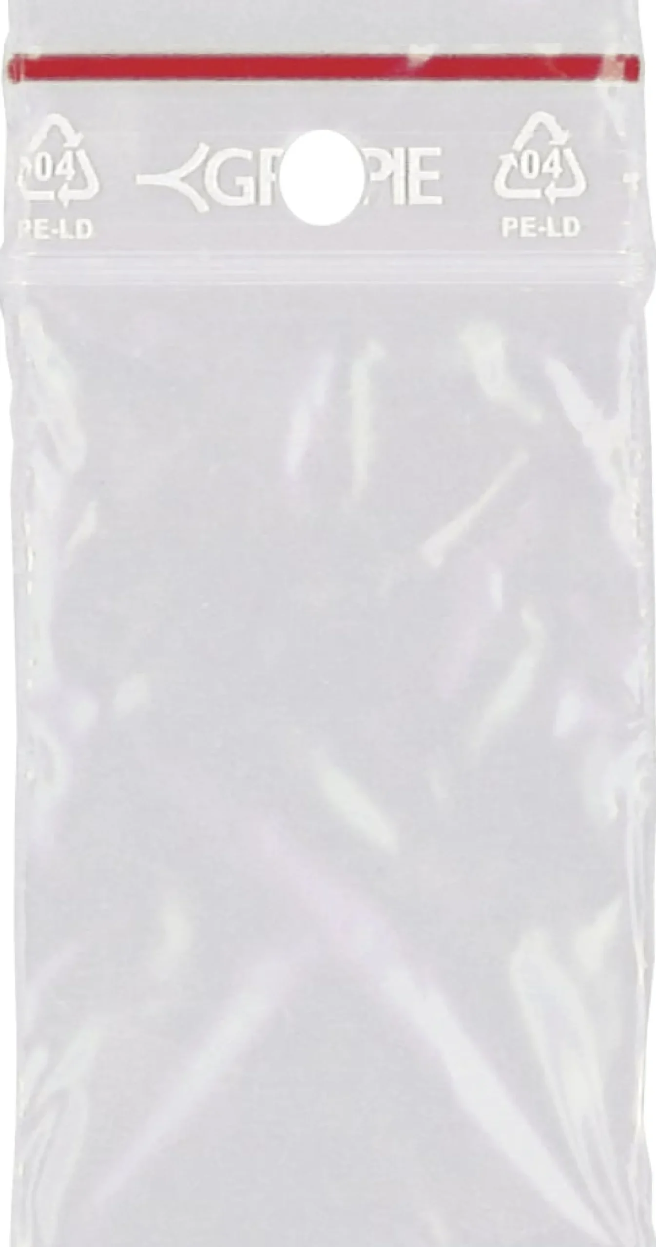 Blixtlåspåse Grippie 11-04, 60x80mm, transparent, 1000 st