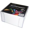 Blockställ Bngers Notisbox, transparent, 90x90mm, 500 ark
